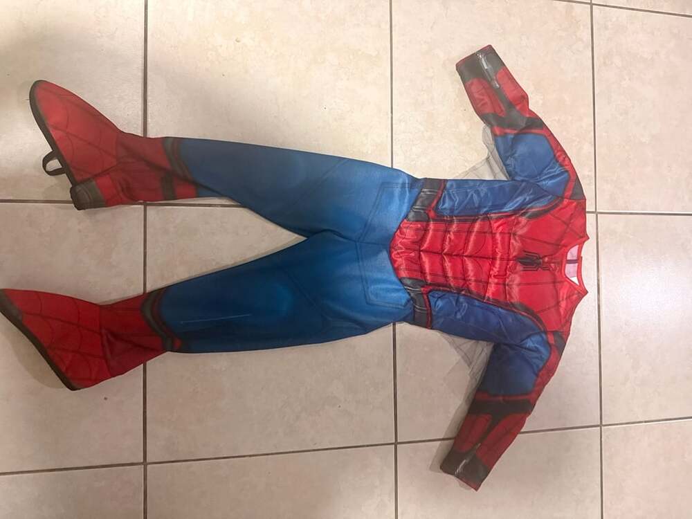 Marvel Spider-Man Costume Size Extra Small Red Blue Jumpsuit